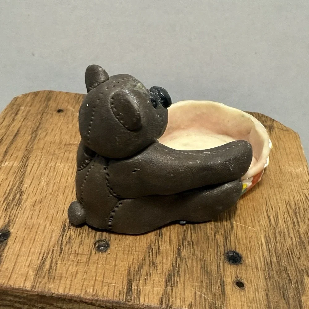 VTG Bear Trinket Holding Honey Pot‎ 1993